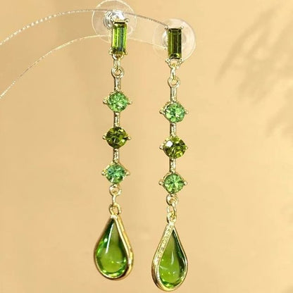 Teardrop Earring Drop Rhinestone
