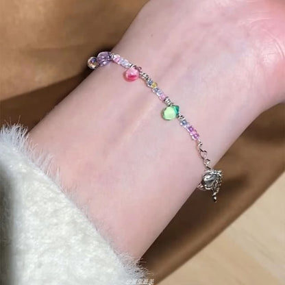 Beaded Bracelet Faux Crystal