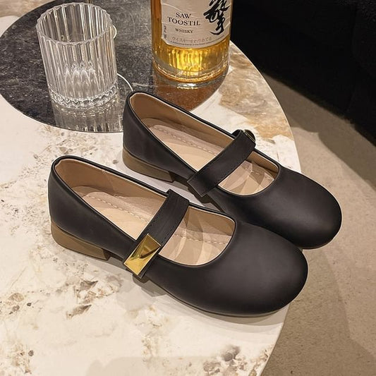 Mary Leather Jane Shoes Faux