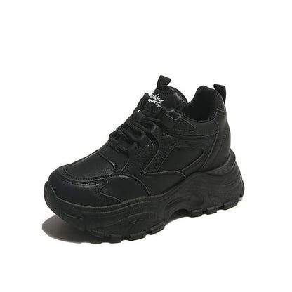 Platform Wedge Panel Sneakers Hidden