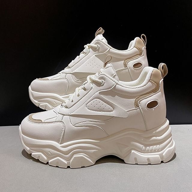 Wedge Sneakers Hidden Panel Platform