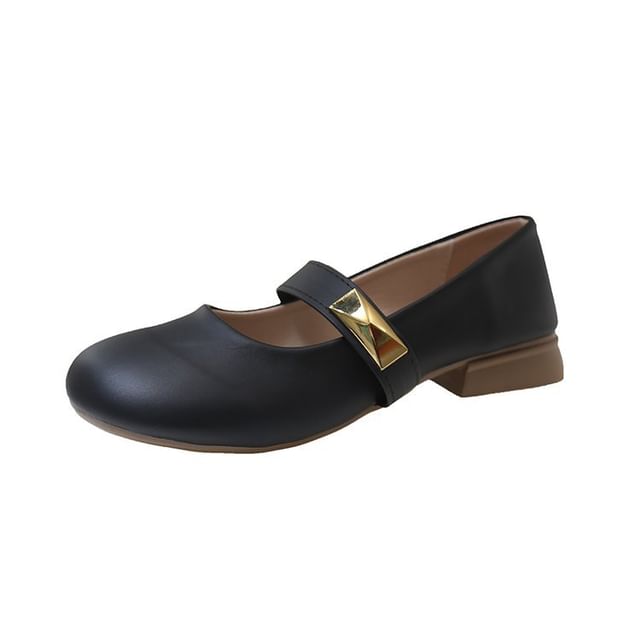 Mary Leather Jane Shoes Faux