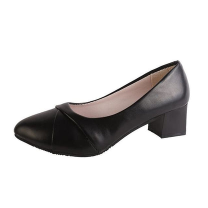 Heel Toe Pumps Pointed Block