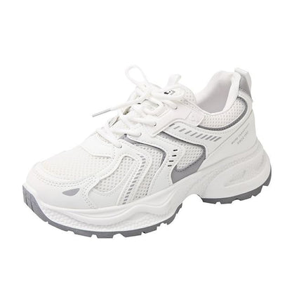 Panel Mesh Platform Sneakers