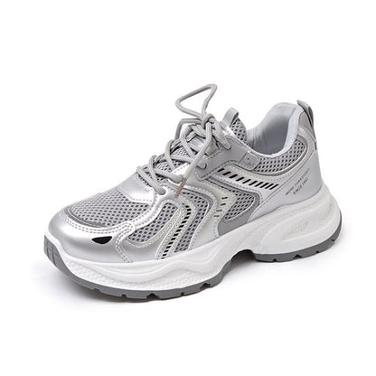 Panel Mesh Platform Sneakers