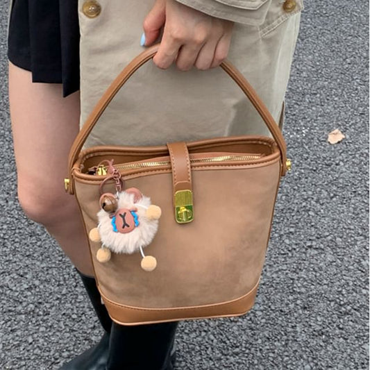 Bag Crossbody Piped Leather Faux