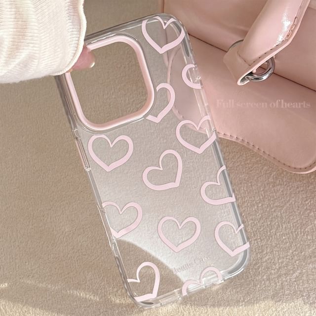 Heart Clear Phone Case