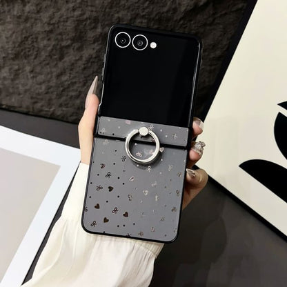 Patterned Ring Stand Samsung Galaxy Z Flip Phone Case