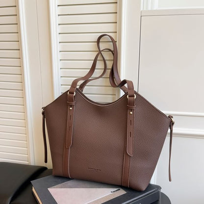 Faux Bag Leather Tote