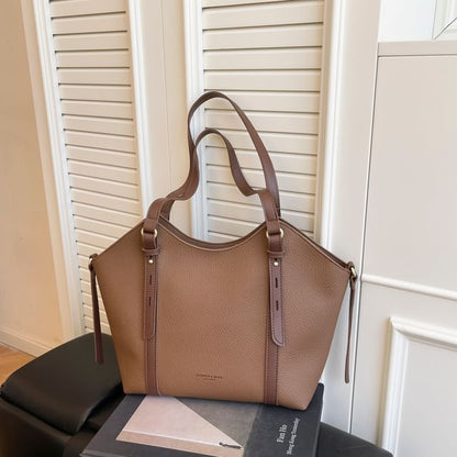 Faux Bag Leather Tote