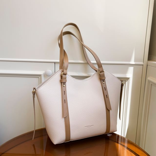 Faux Bag Leather Tote