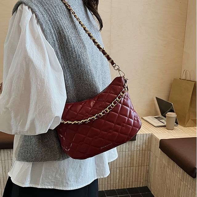 Bag Crossbody Quilted Chain