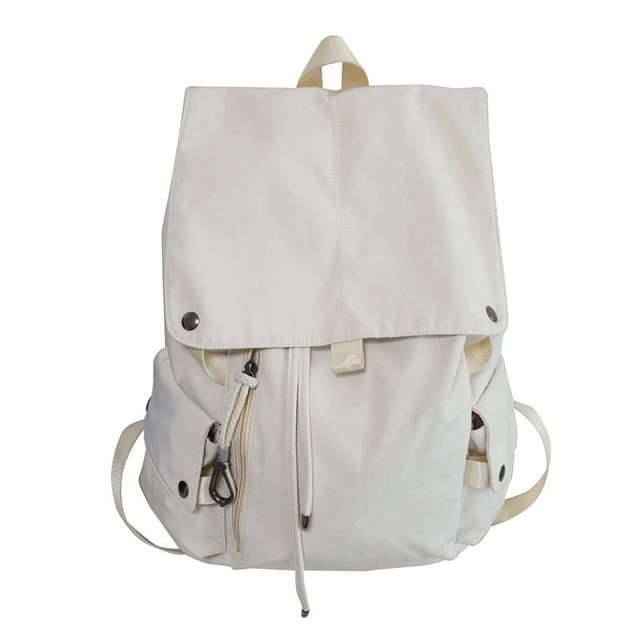 Nylon Plain Drawstring Backpack