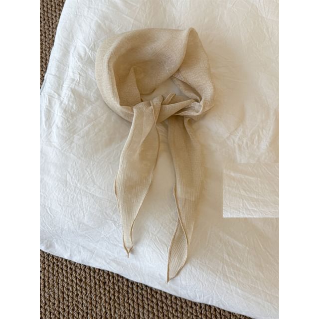 Sheer Floral Scarf Jacquard