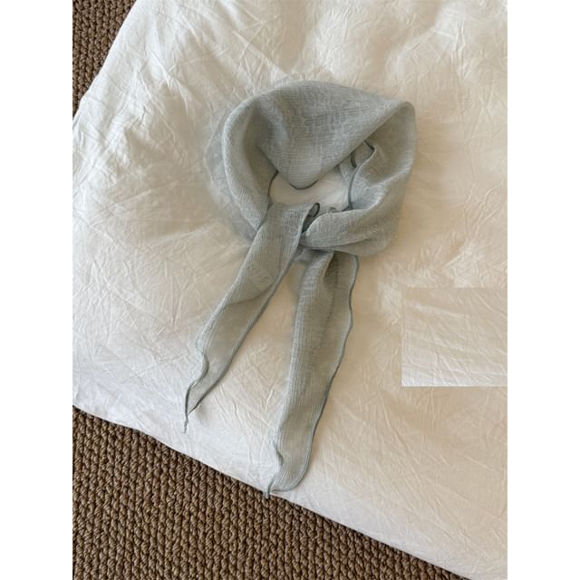 Sheer Floral Scarf Jacquard