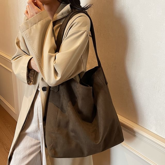 Bag Suede Faux Tote