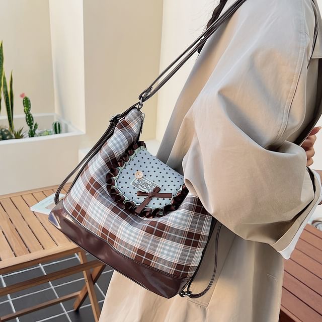 Accent Crossbody Bow Bag Patterned