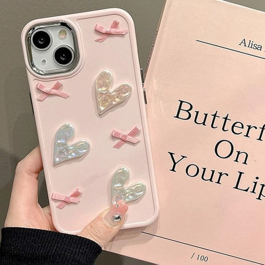 Irregular Heart Ribbon Phone Case