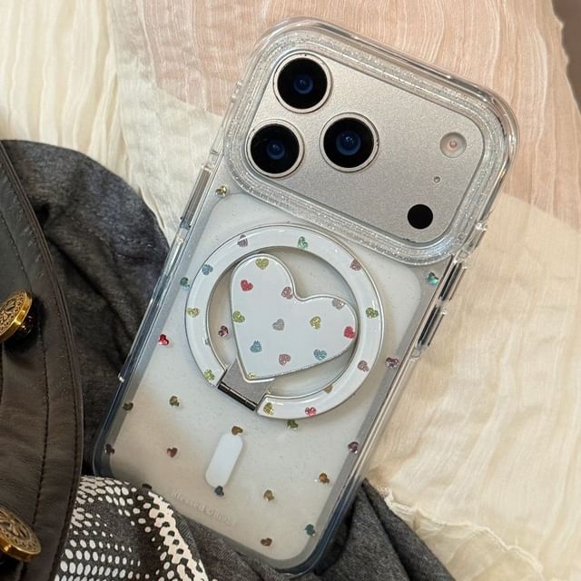 Heart Magnetic (Compatible with MagSafe) Phone Case / Stand / Set