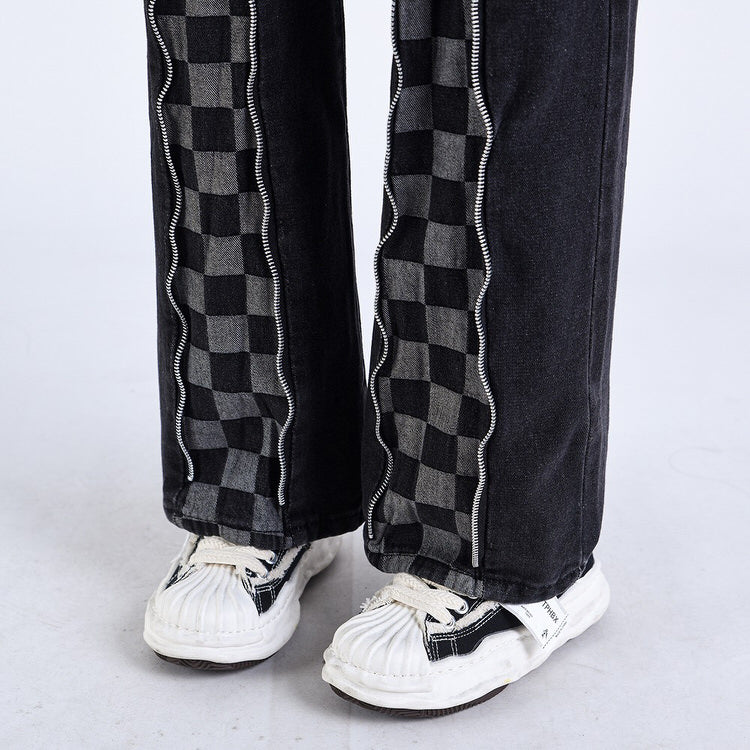 Casual Checker Jeans