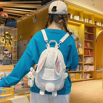 Niedlicher Rucksack mit Cartoon-Hasenohren