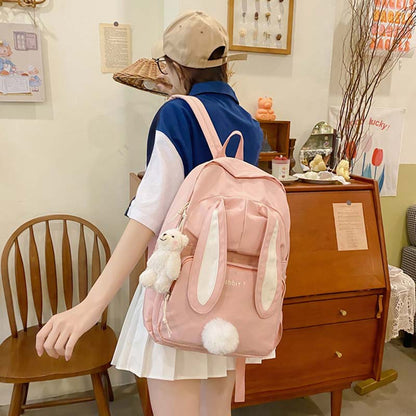 Sac à dos avec oreilles de lapin de dessin animé