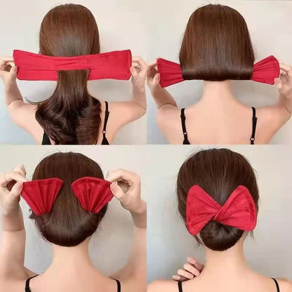 Bandeau à cheveux à imprimé léopard floral rouge vintage