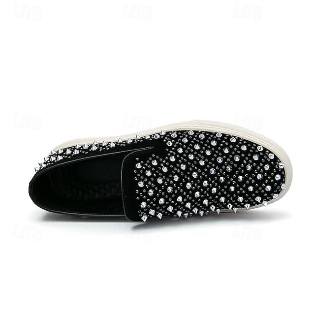 Detailing - Slip-On Elegant Black Pearl with Men's Shoes