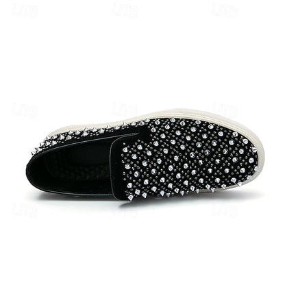 Detailing - Slip-On Elegant Black Pearl with Men's Shoes