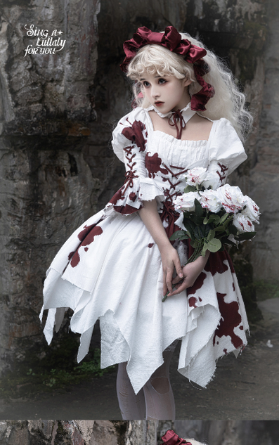 Halloween Gothic Lolita Blood Stained Lolita Dress