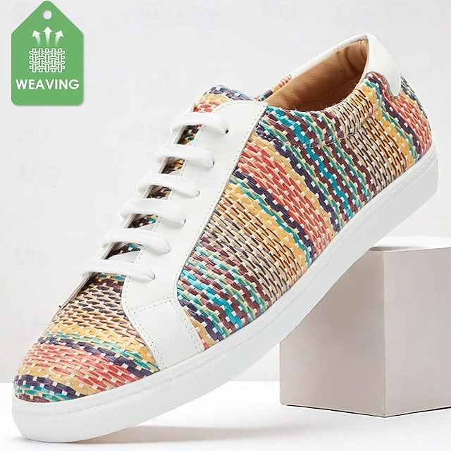 Nylon Trendy – Sneakers Woven Knit Multicolor Men's