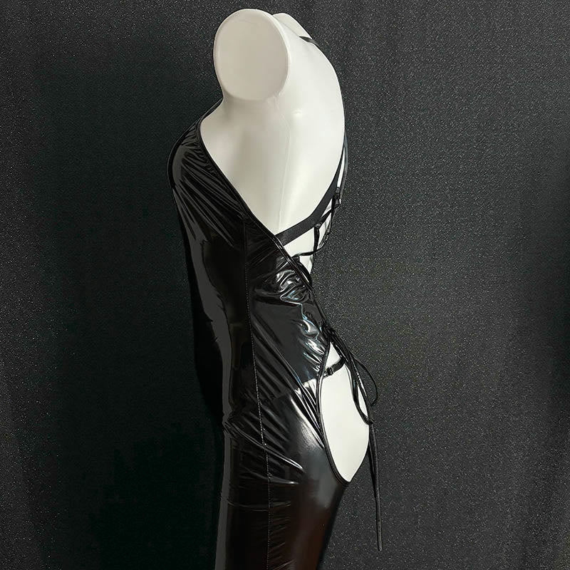 Black Cosplay Mermaid Backless Lingerie Dress