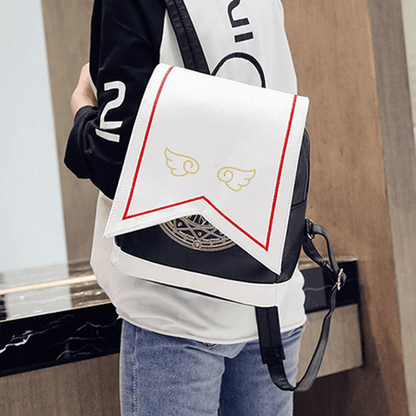 Wing Embroidery School Bags Cartoon