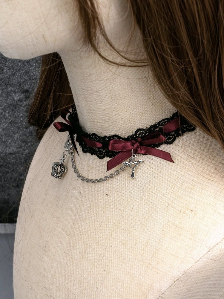 Lolita Bowknots Gothic Choker