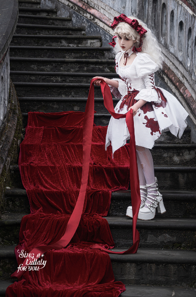 Halloween Gothic Lolita Blood Stained Lolita Dress