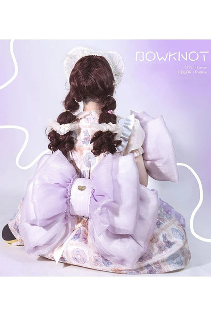 Big Purple Bowknot Lolita Backpack