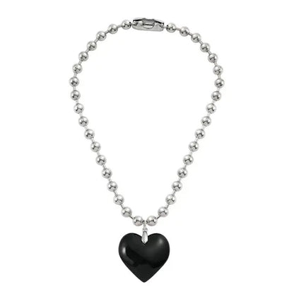 Big Heart Pendant Necklace