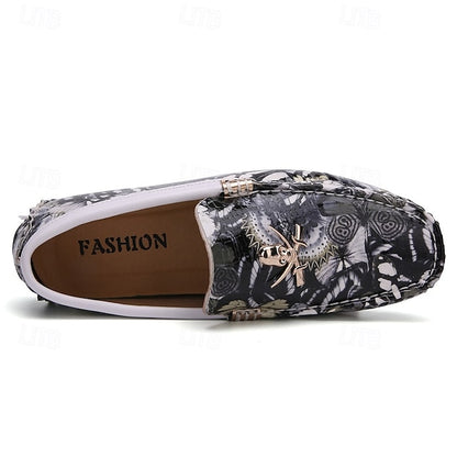 PU Winter Slip-Ons Fleece Loafers Boots lined Men's