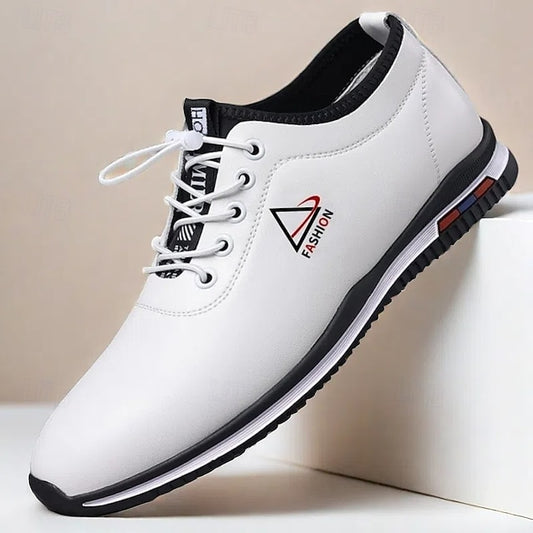 Men's Black Sports – Trendy and Lace-Up Sneakers White