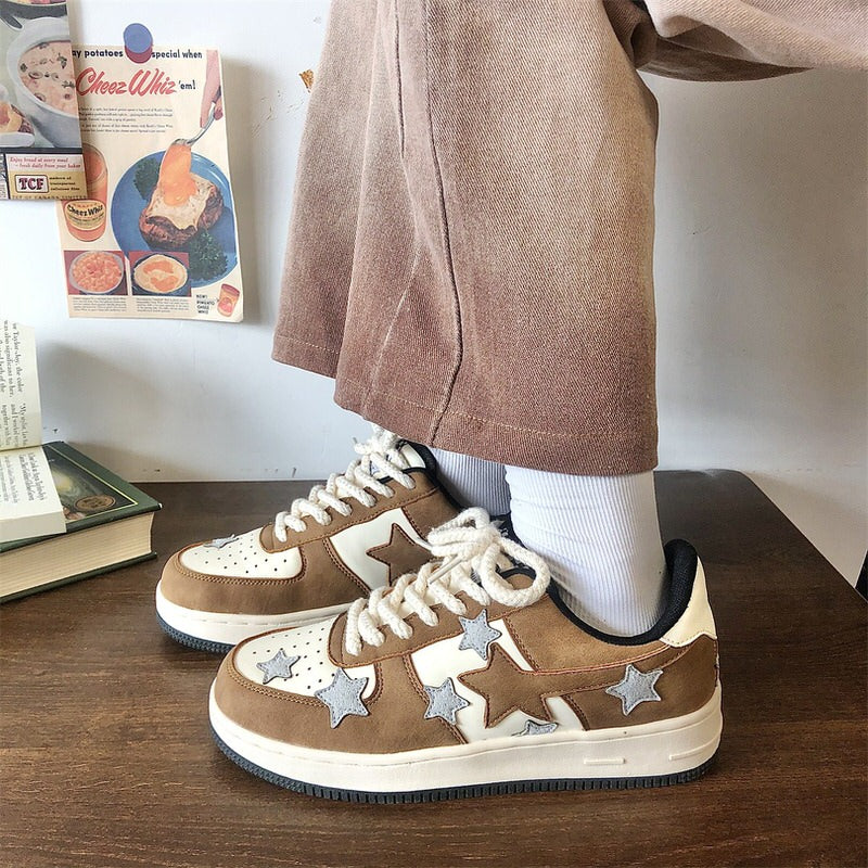 Brown Grey Shooting Star Sneakers