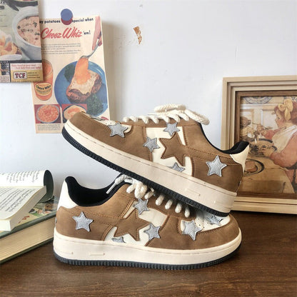 Brown Grey Shooting Star Sneakers