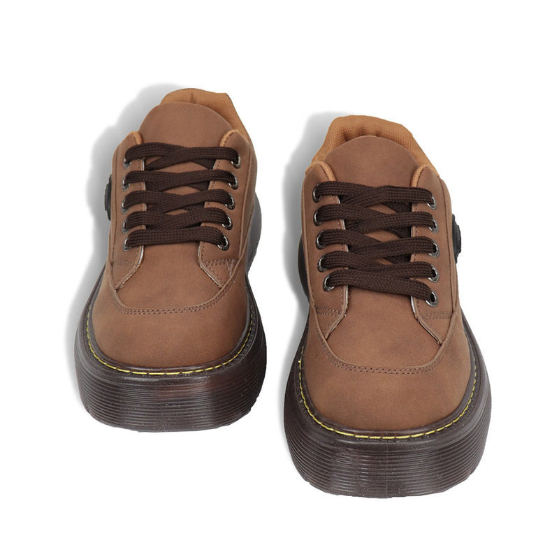 Brown Aesthetic Platform Oxford Shoes