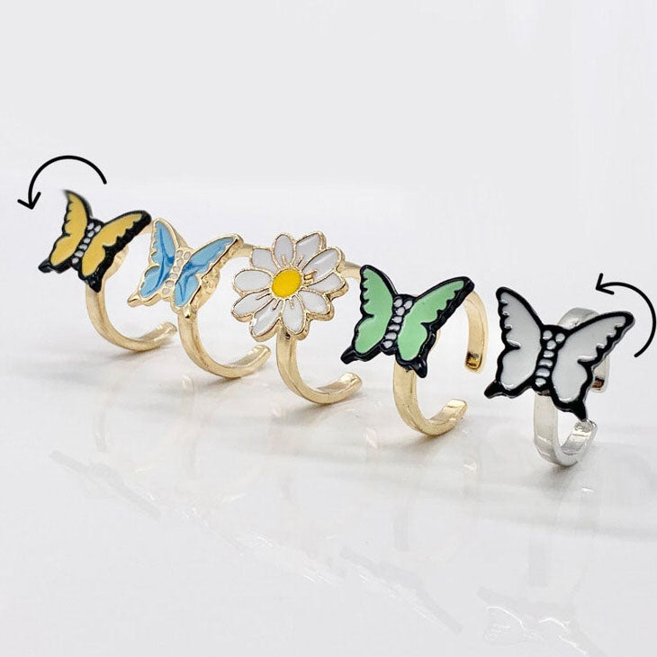 Cute Butterfly Opening Ring