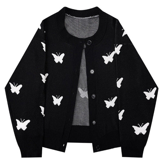 Butterfly Black Cardigan