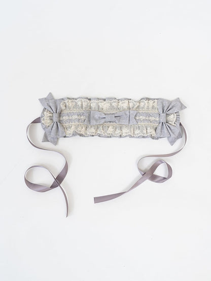 / Blue Gray Pink Hairband