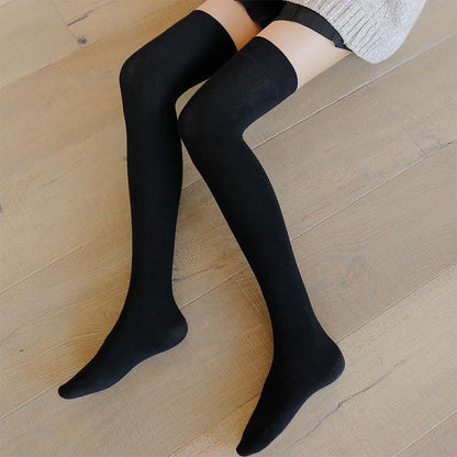 Cotton Stockings Long Over the Knee