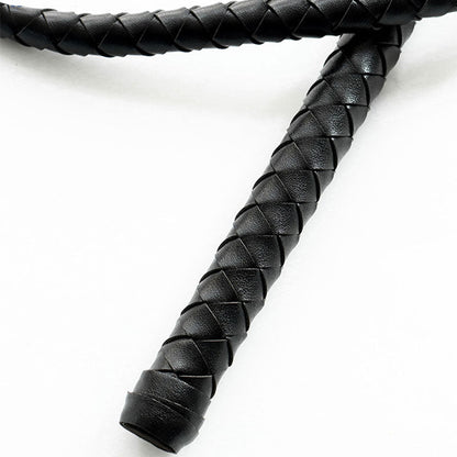 Black Leather Maid Whip Cosplay Accessories