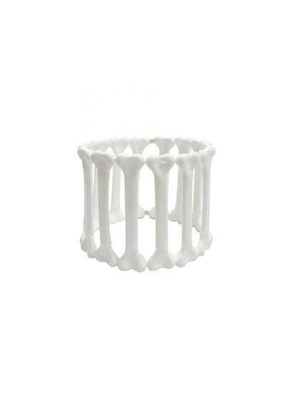 Halloween White Bones Elastic Arm Cuff