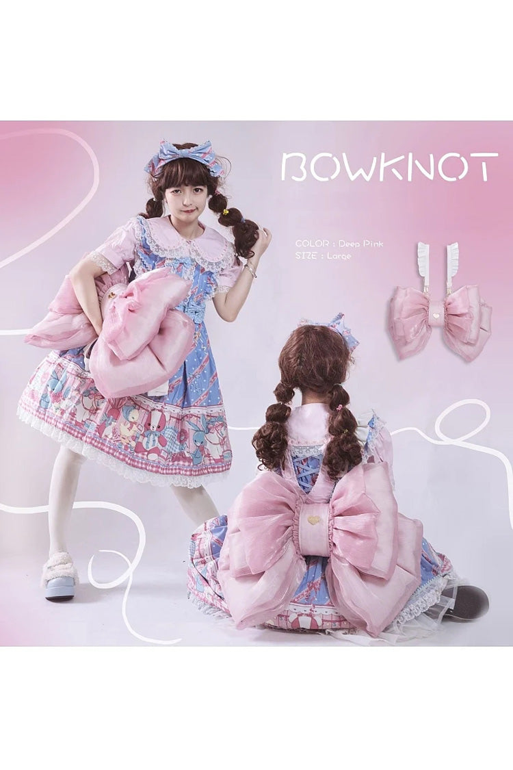 Big Pink Bowknot Lolita Backpack