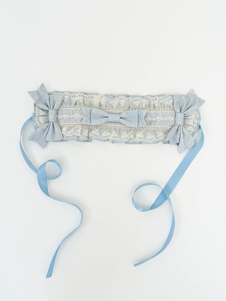 / Blue Gray Pink Hairband